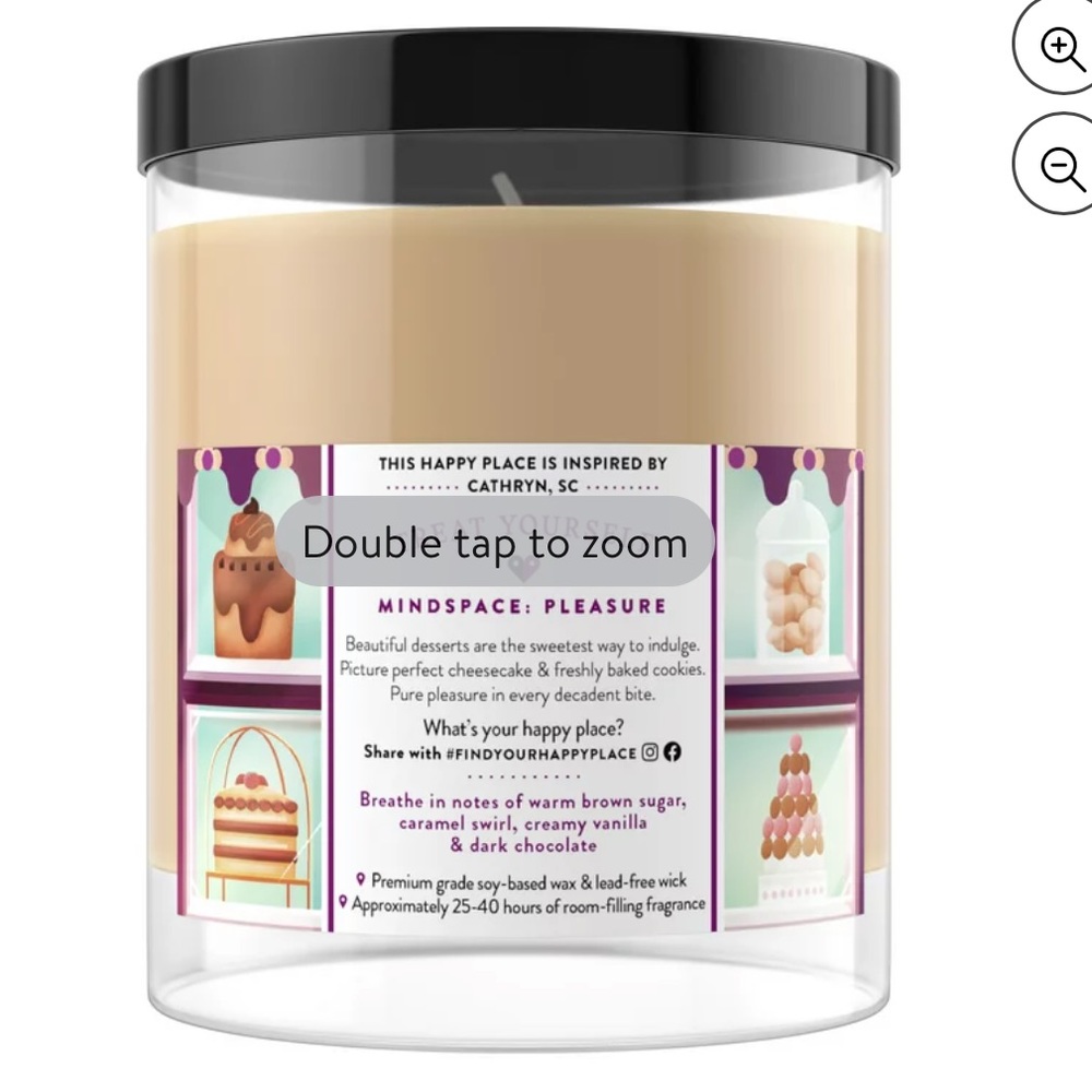 NWT Find Your Happy Place Scented Jar Candle Sweet Treats 7 oz - Picture 2 of 3